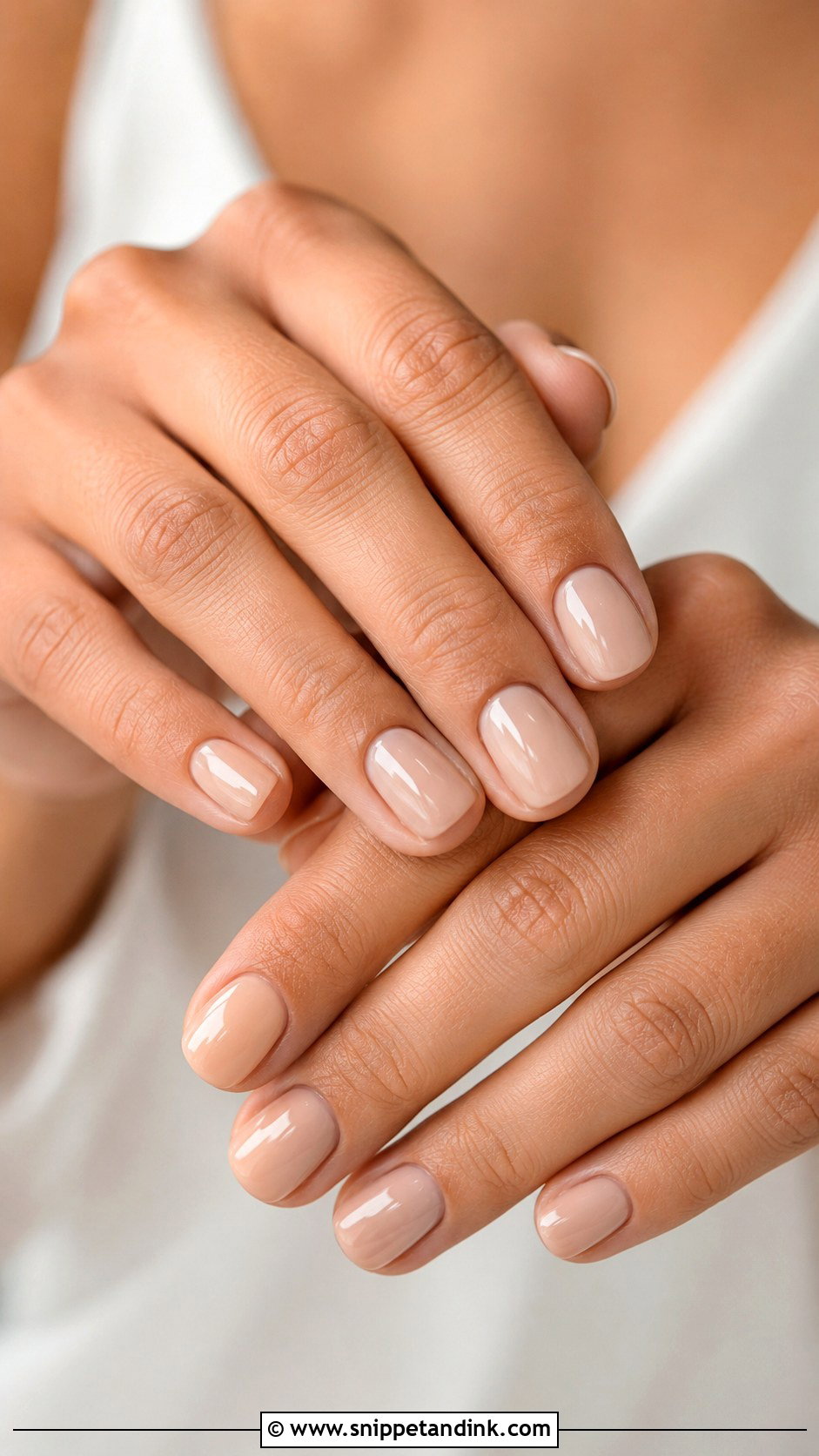 Short Nude Bridesmaids Nails - Snippet and Ink - 30 Bridesmaids Nails
