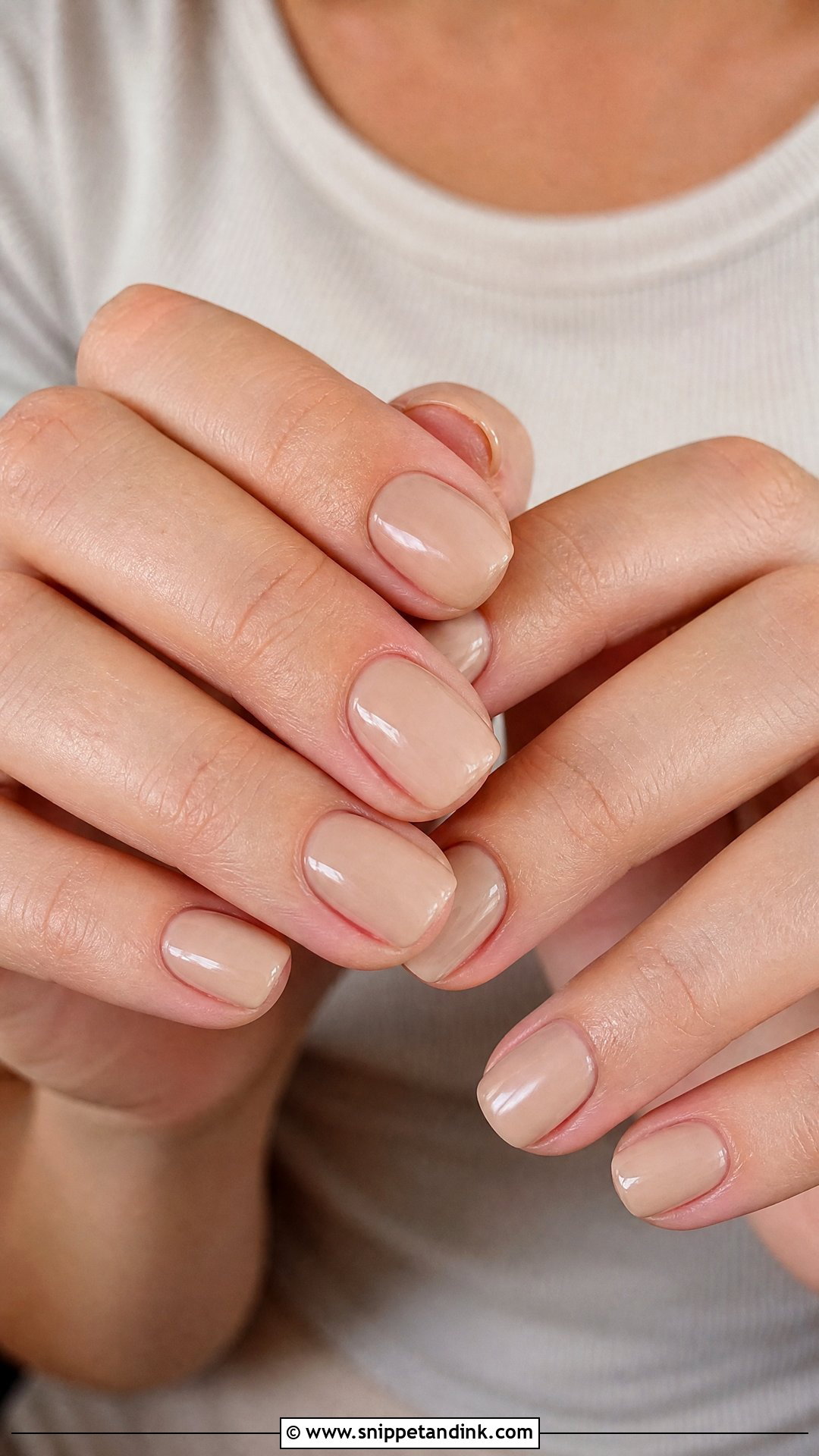 Short Nude Engagement Nails - Snippet and Ink - 35 Engagement Nails