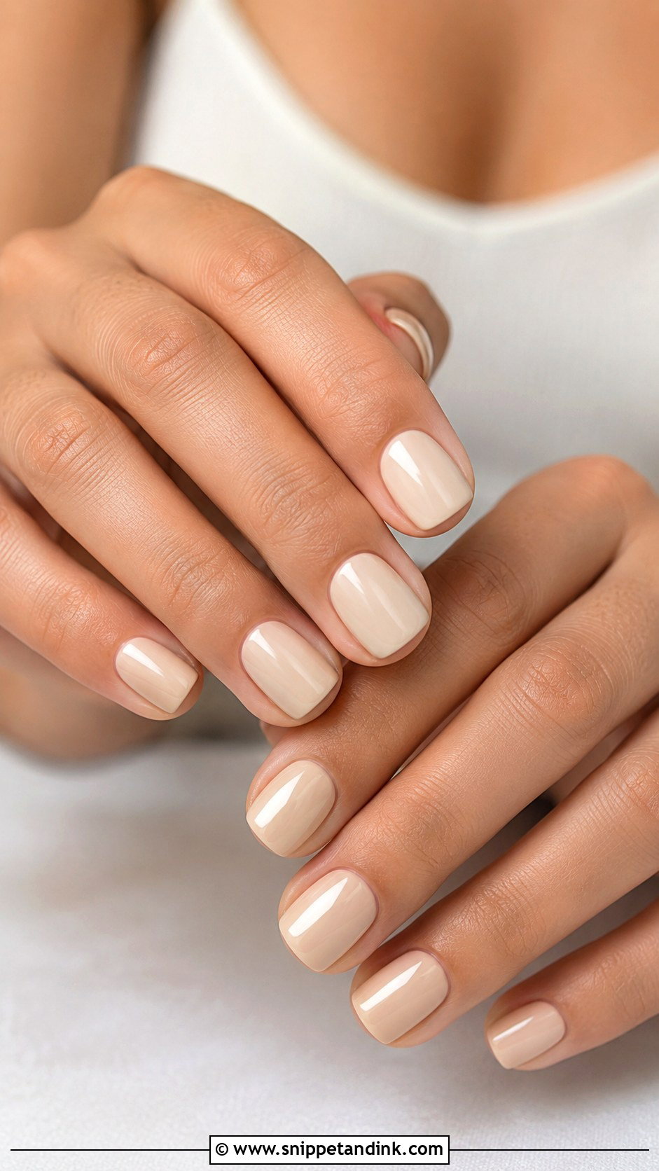 Short Nude Pre Wedding Shoot Nails - Snippet and Ink - 20 Nails for Pre Wedding Shoot