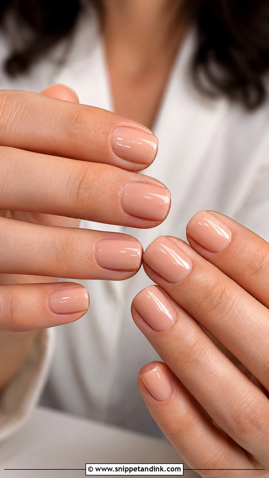 Short Nude Square Nails - Snippet and Ink - 30 Wedding Guest Nails Ideas
