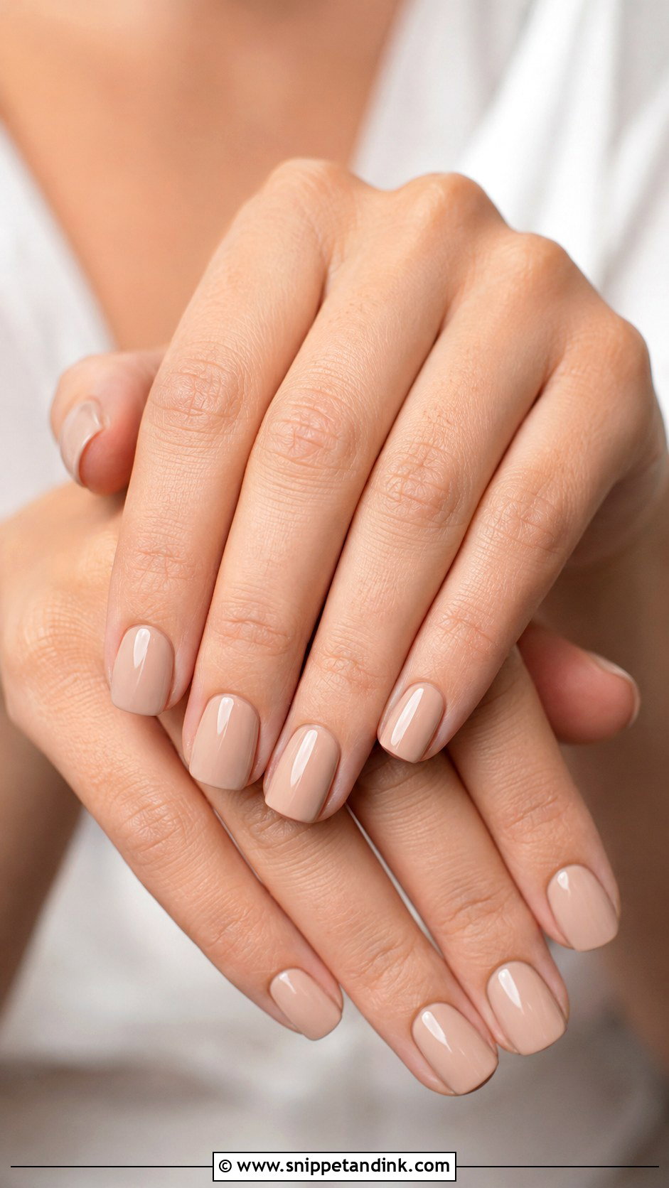 Short Nude Wedding Nails - Snippet and Ink - 30 Short Wedding Nails