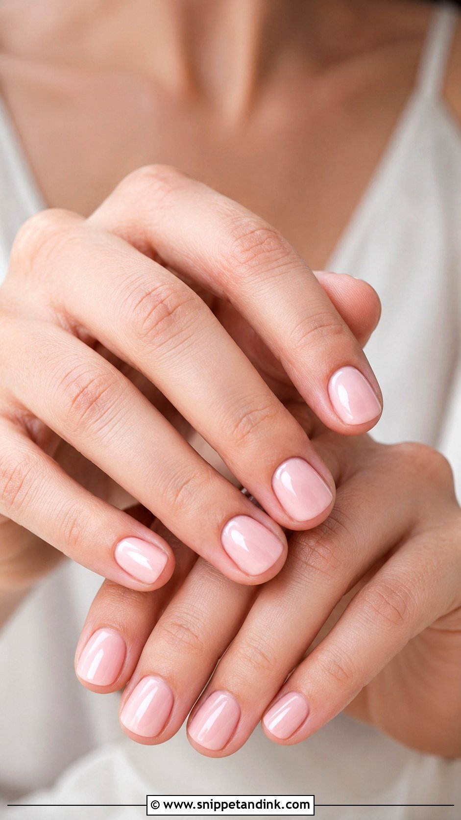 Short Nude Wedding Nails - Snippet and Ink - 20 Short Simple Wedding Nails for Bride