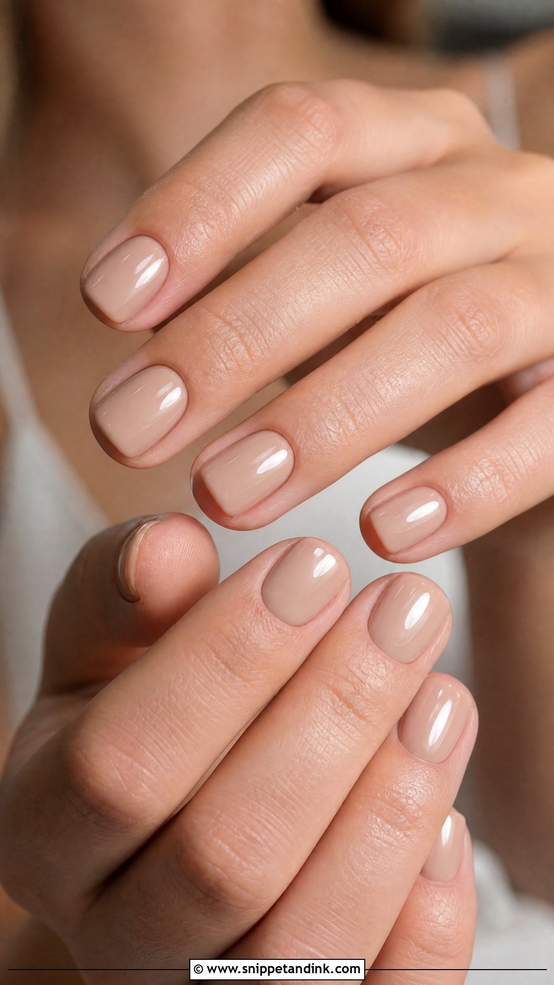 Short Nude Wedding Nails - Snippet and Ink - 25 Nails for a Wedding