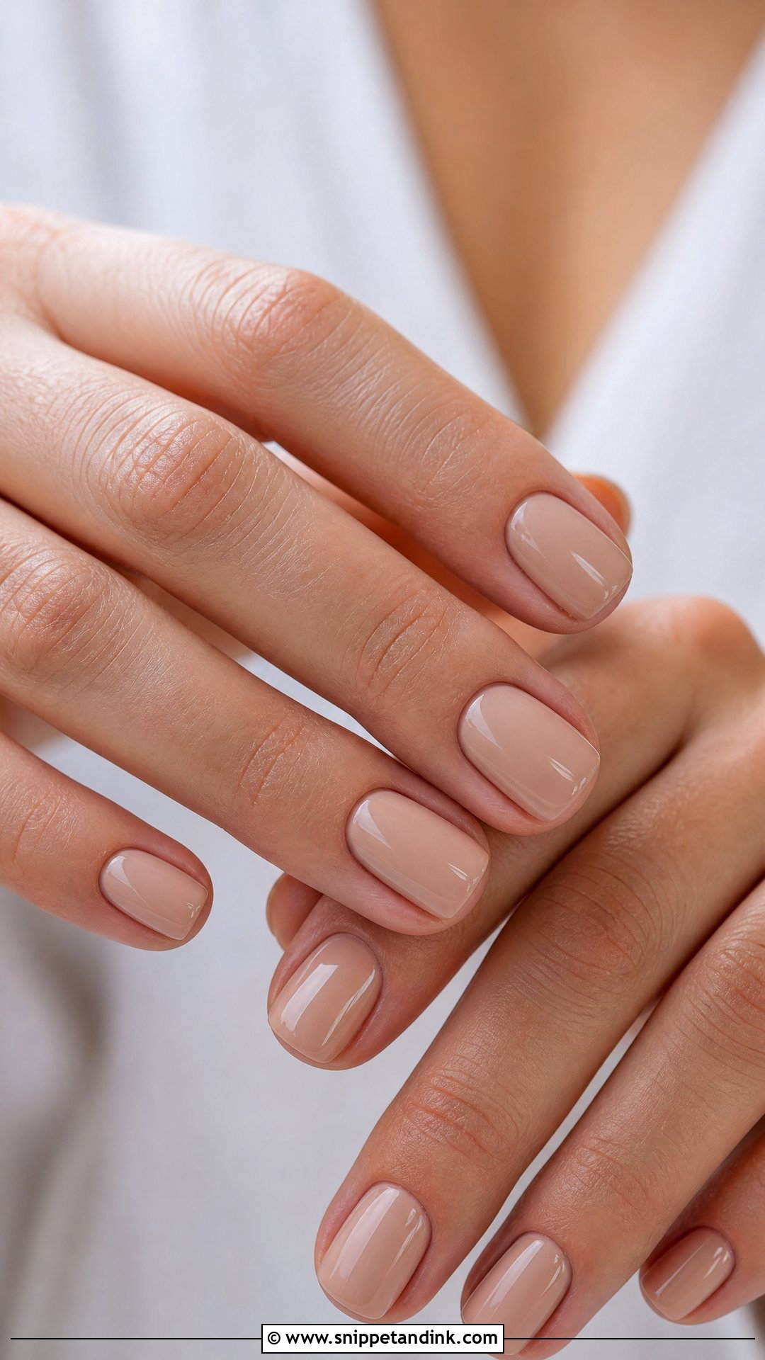 Short Nude Wedding Nails - Snippet and Ink - 25 Short Wedding Nails for Bride