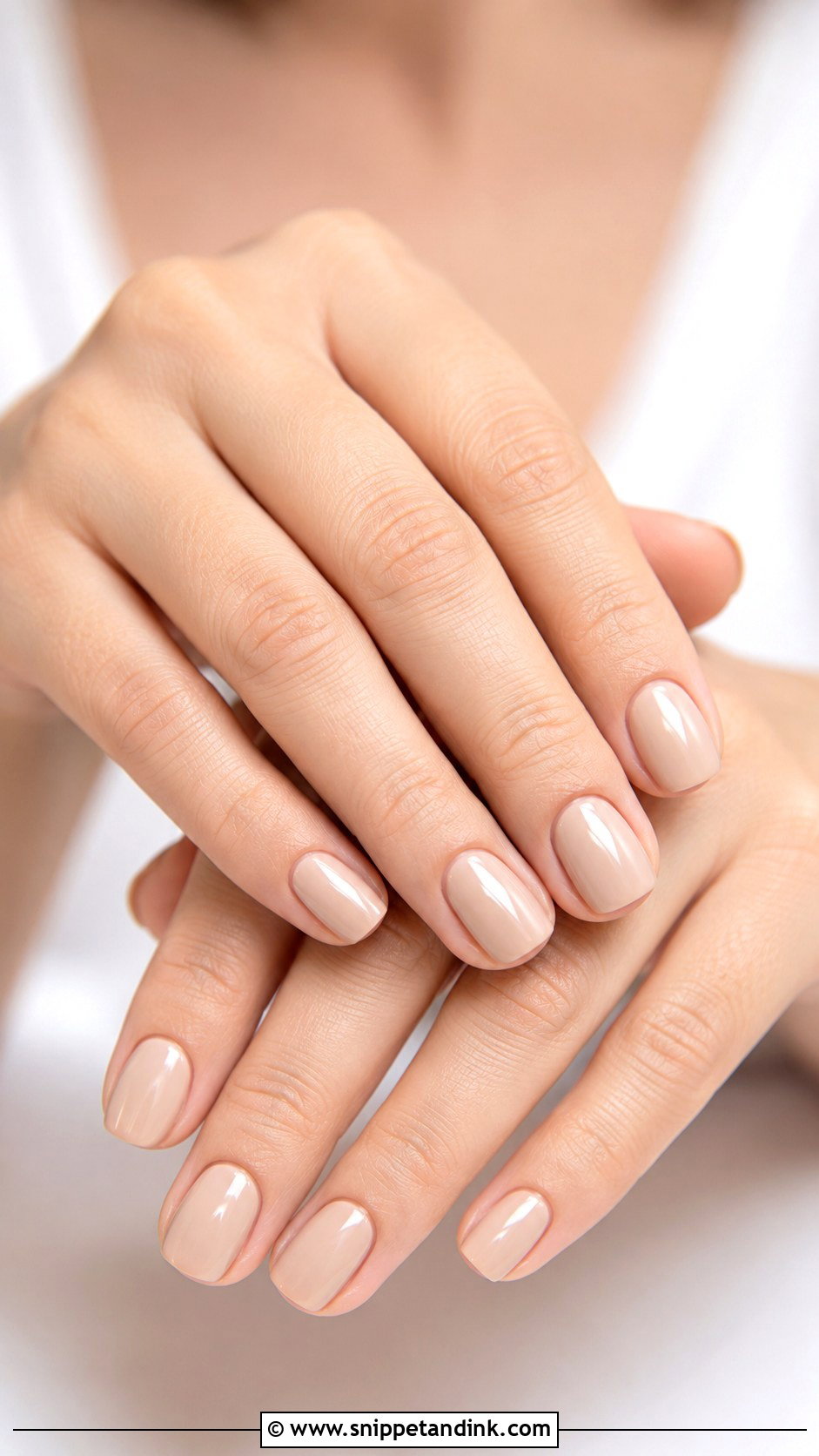 Short Nude Wedding Nails - Snippet and Ink - 20 Cute Nails for a Wedding