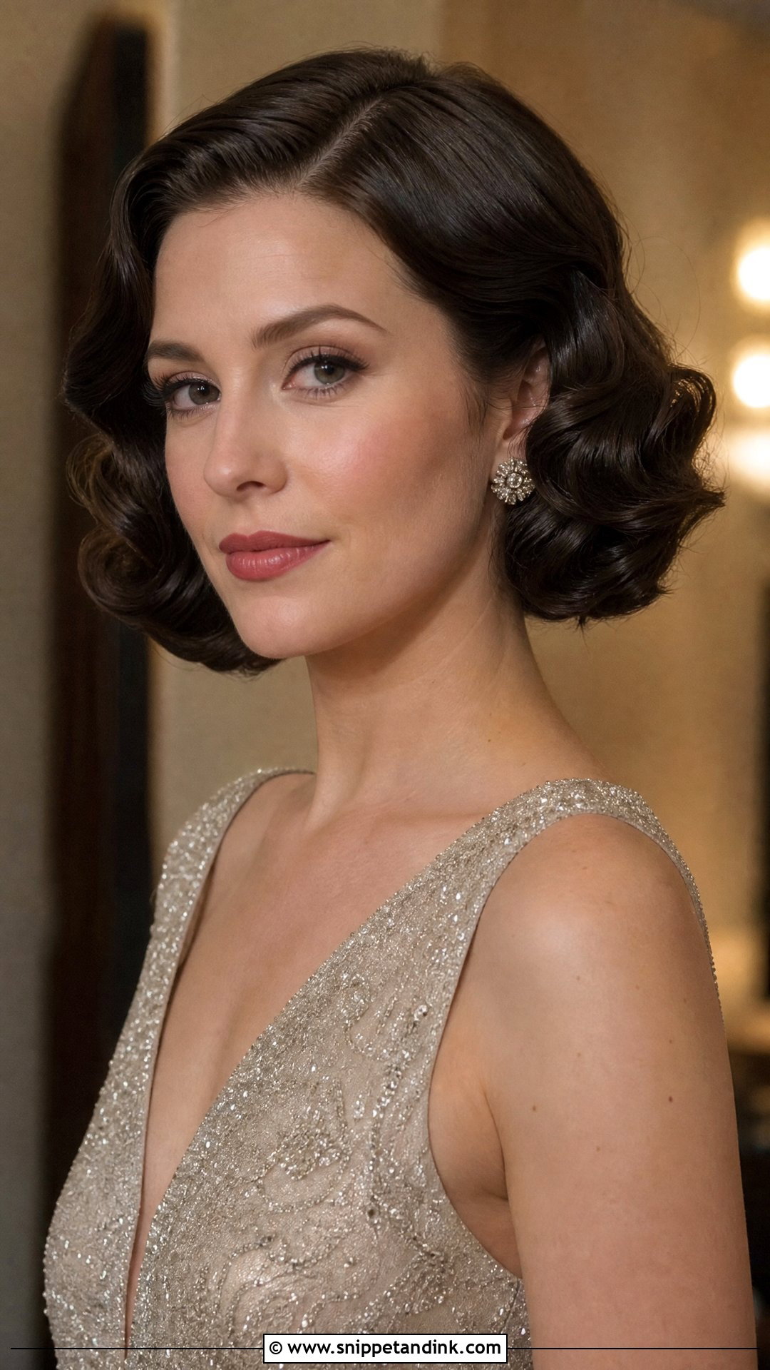 Short Old Hollywood Waves For Wedding - Snippet and Ink - 20 Short Hair Styles for a Wedding