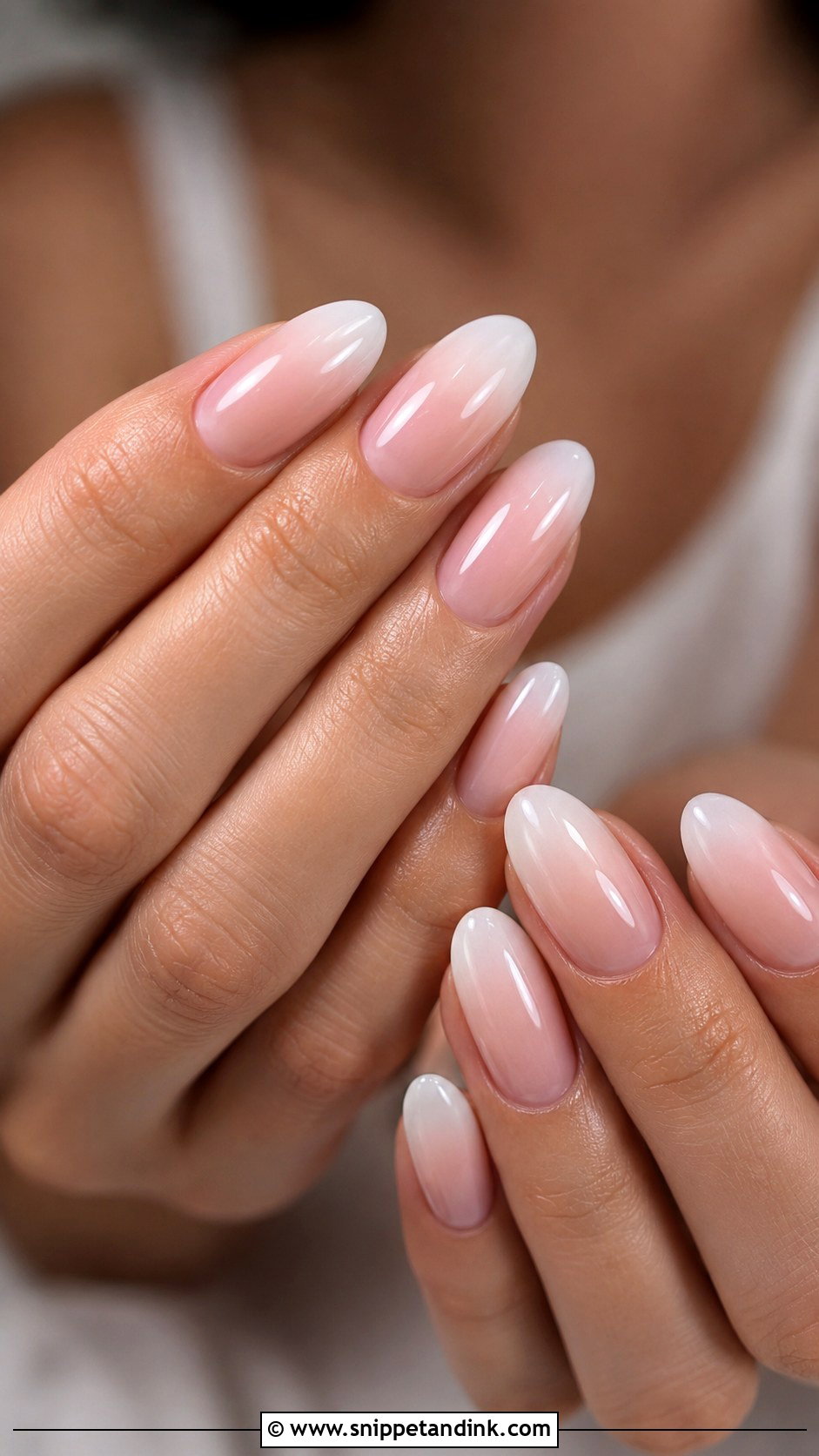 Short Ombre Bridal Nails - Snippet and Ink - 20 Ombre Bridal Nails