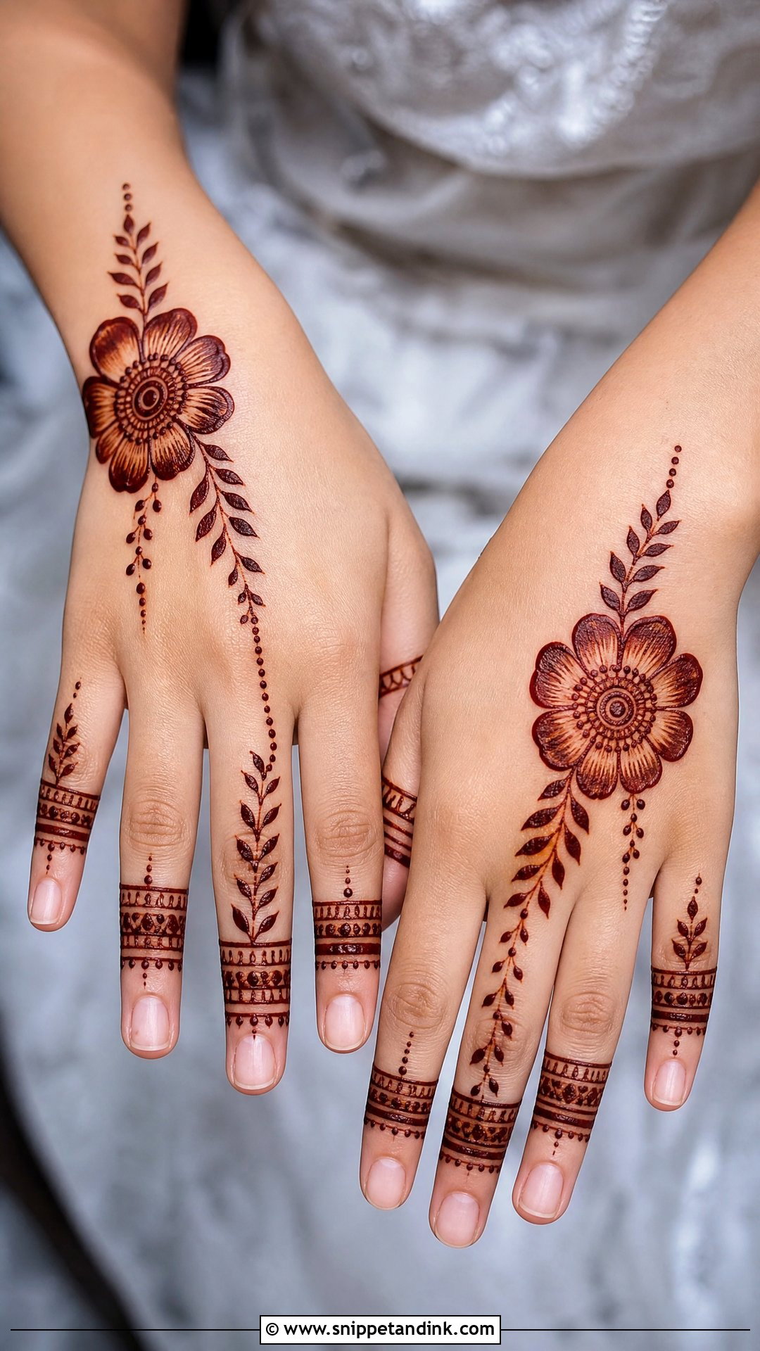 Short Party Mehndi Design - Snippet and Ink - 30 Short Mehndi Designs