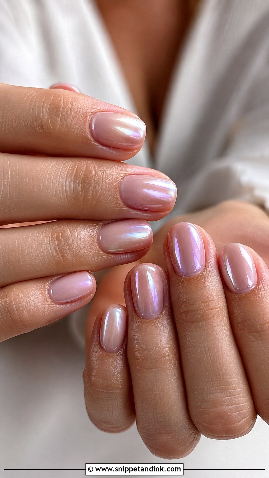 Short Pink Chrome Wedding Nails - Snippet and Ink - 20 Short Simple Wedding Nails for Bride