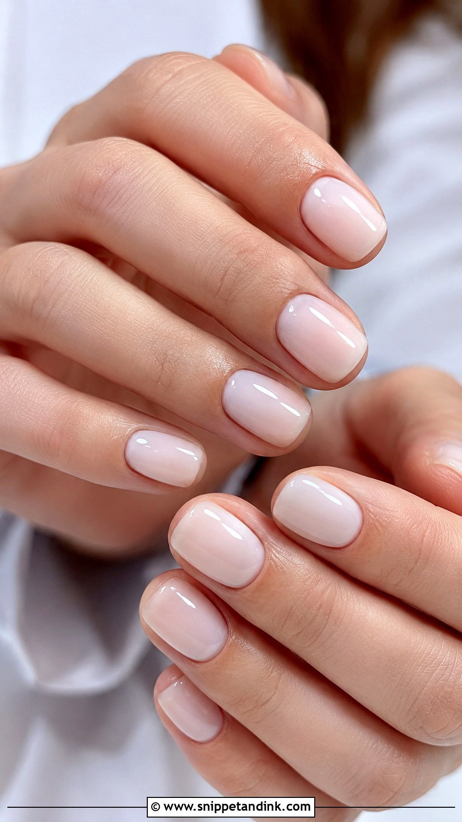 Short Pink French Tip Nails - Snippet and Ink - 20 Short Wedding Guest Nails