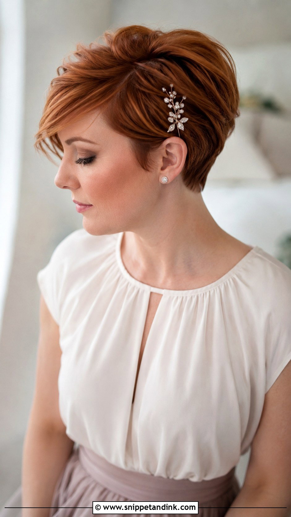 Short Pixie Bridesmaid Hair - Snippet and Ink - 20 2025 Bridesmaid Hair Ideas