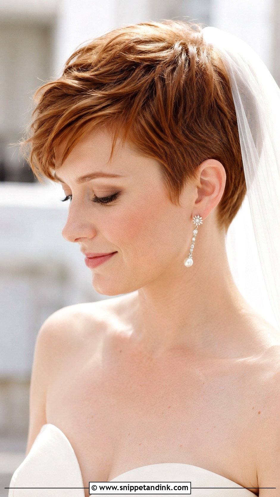 Short Pixie Wedding Hair - Snippet and Ink - 15 Wedding Hair Styles for Shorter Hair