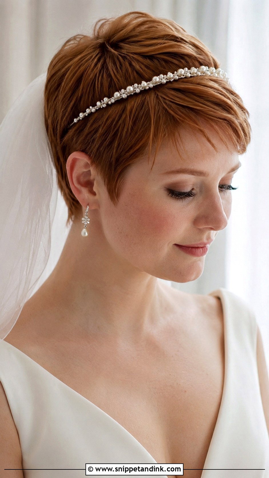 Short Pixie Wedding Hairstyle - Snippet and Ink - 20 Elegant Short Hairstyles for Wedding