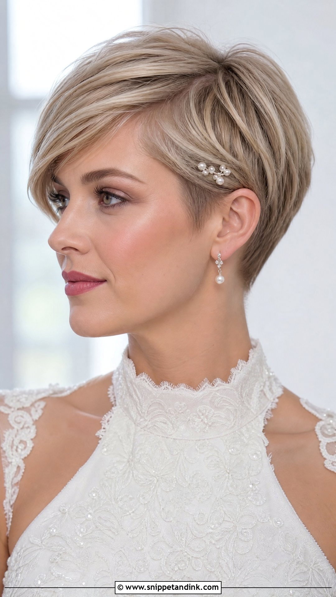 Short Pixie Wedding Hairstyle - Snippet and Ink - 20 Short Hair Open Hairstyles for Wedding