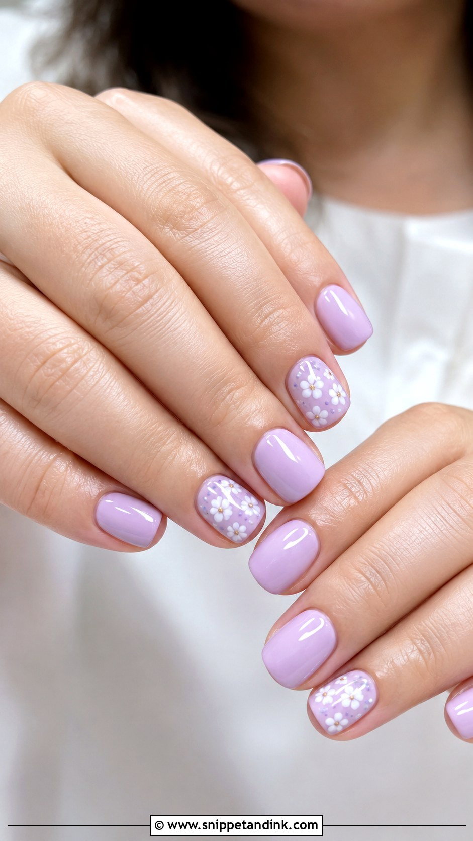 Short Purple Bridal Nails - Snippet and Ink - 20 Purple Bridal Nails