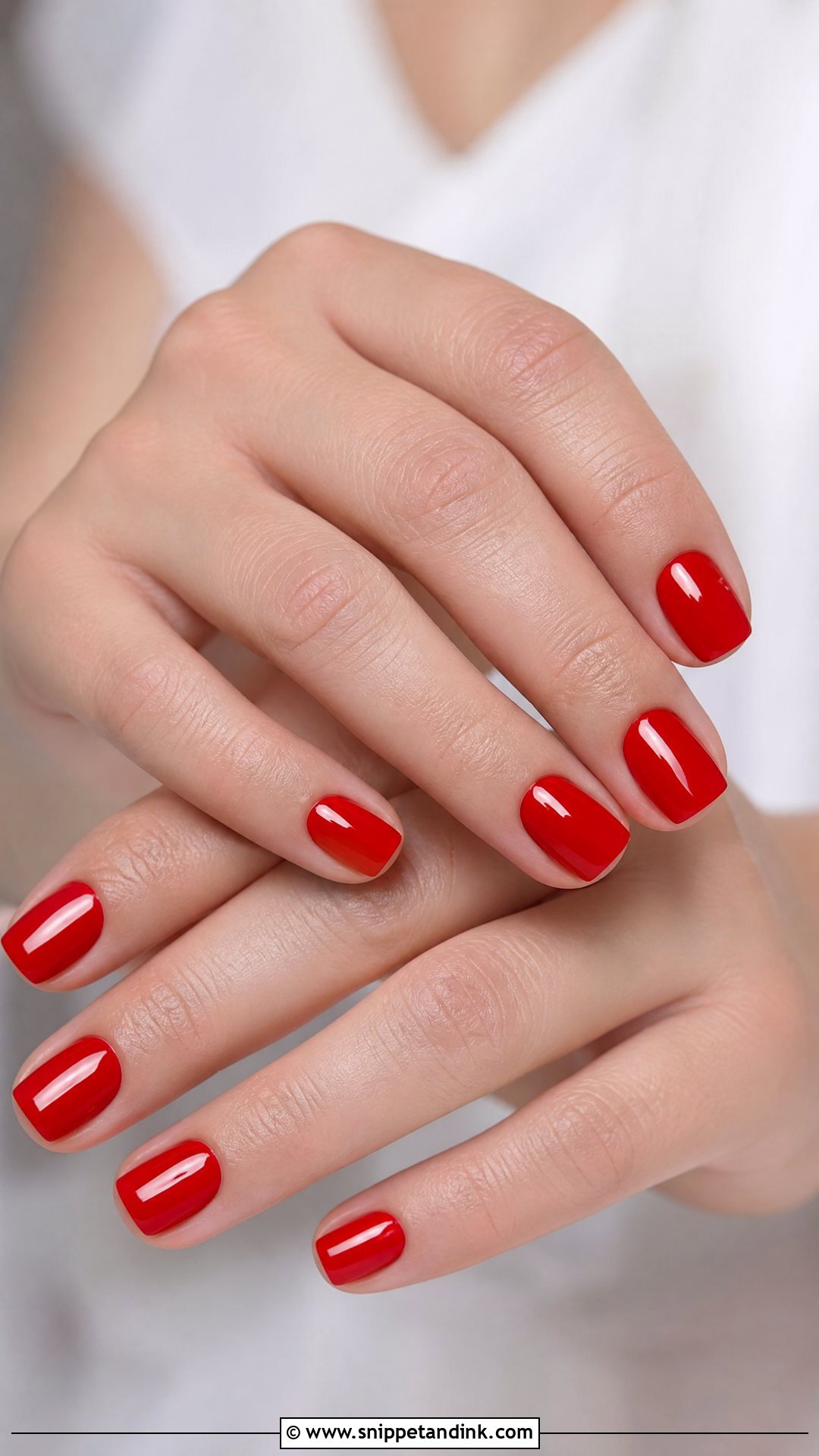 Short Red Bridal Nails - Snippet and Ink - 25 Red Bridal Wedding Nails