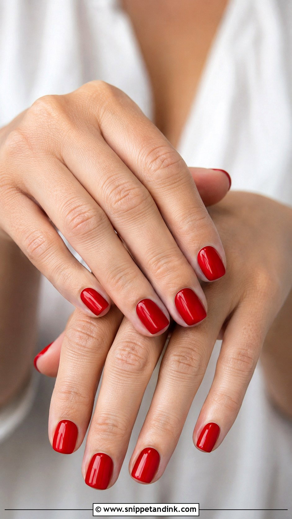 Short Red Wedding Nails - Snippet and Ink - 20 Classy Red Wedding Nail Art Designs