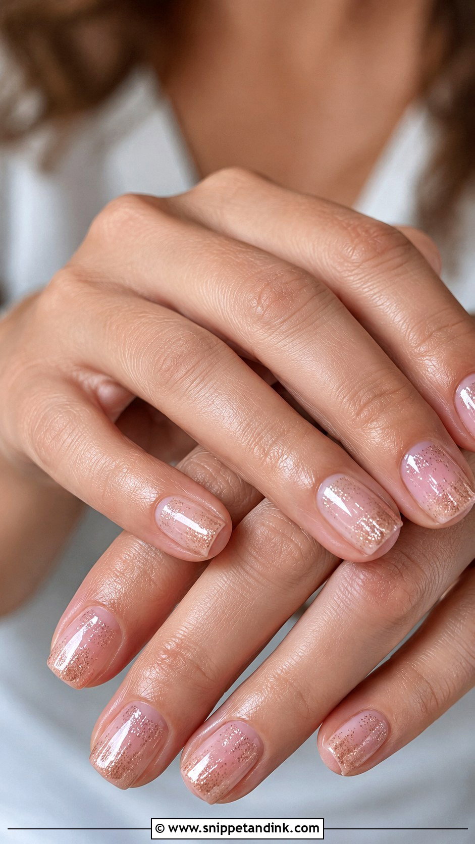 Short Rose Gold Wedding Nails - Snippet and Ink - 30 Short Wedding Nails