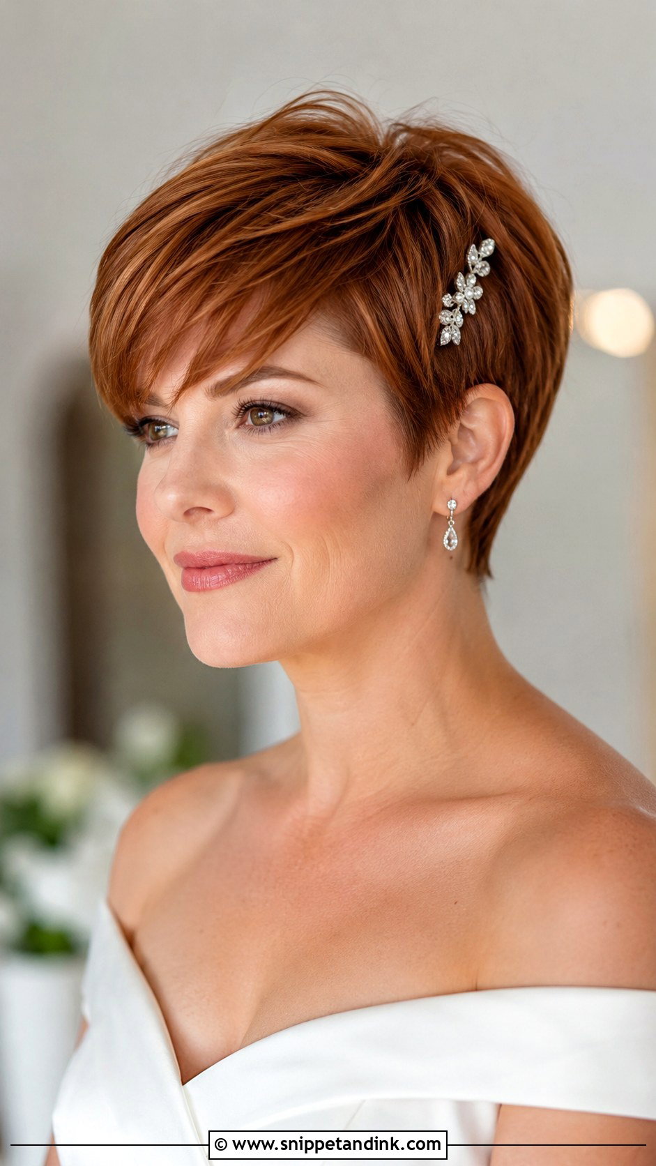 Short Shag Bridal Hair With Bangs - Snippet and Ink - 15 Short Bridal Hair with Bangs