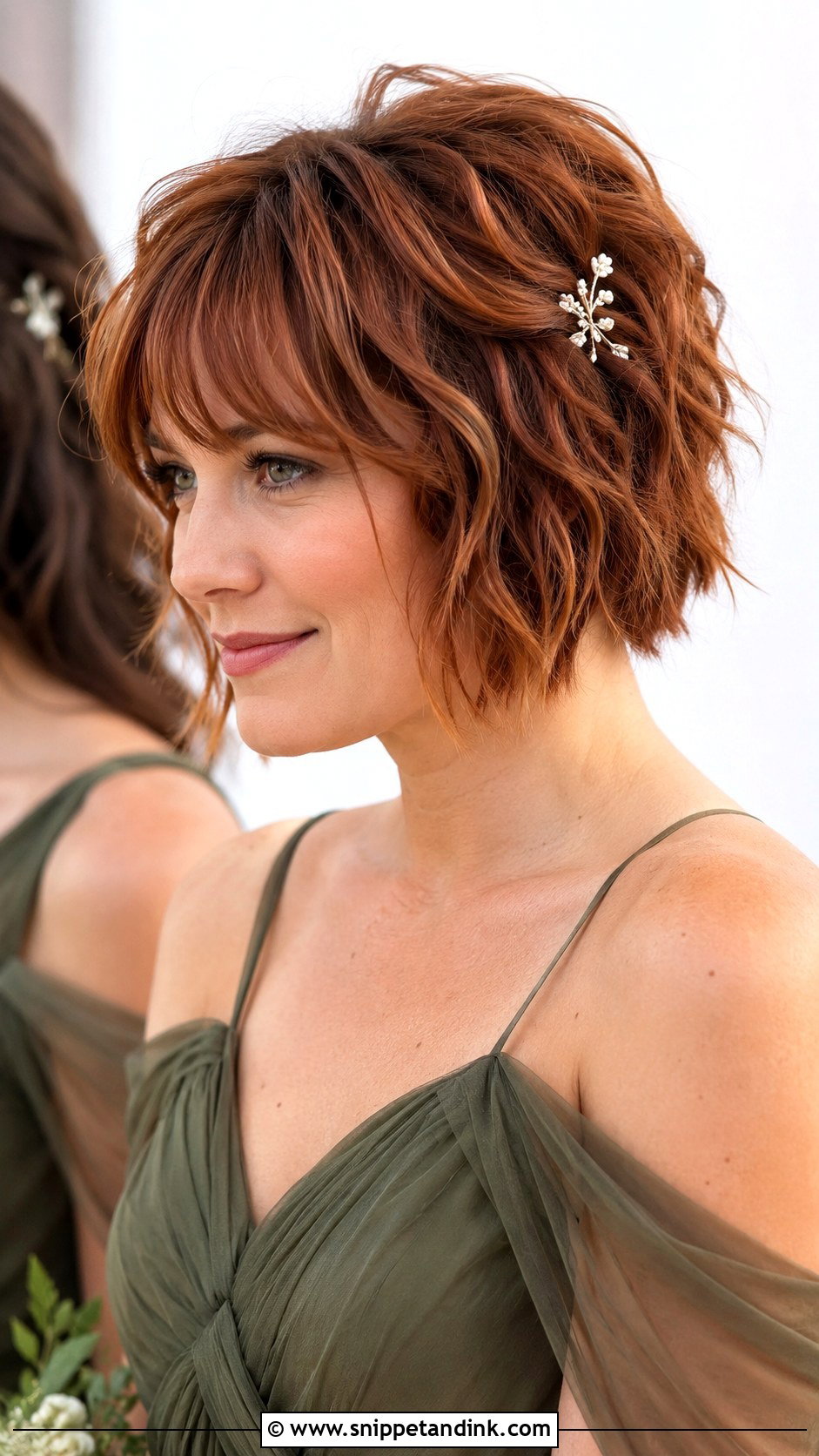 Short Shag Bridesmaid Hairstyle - Snippet and Ink - 20 Bridesmaids Hairstyles for Short Hair