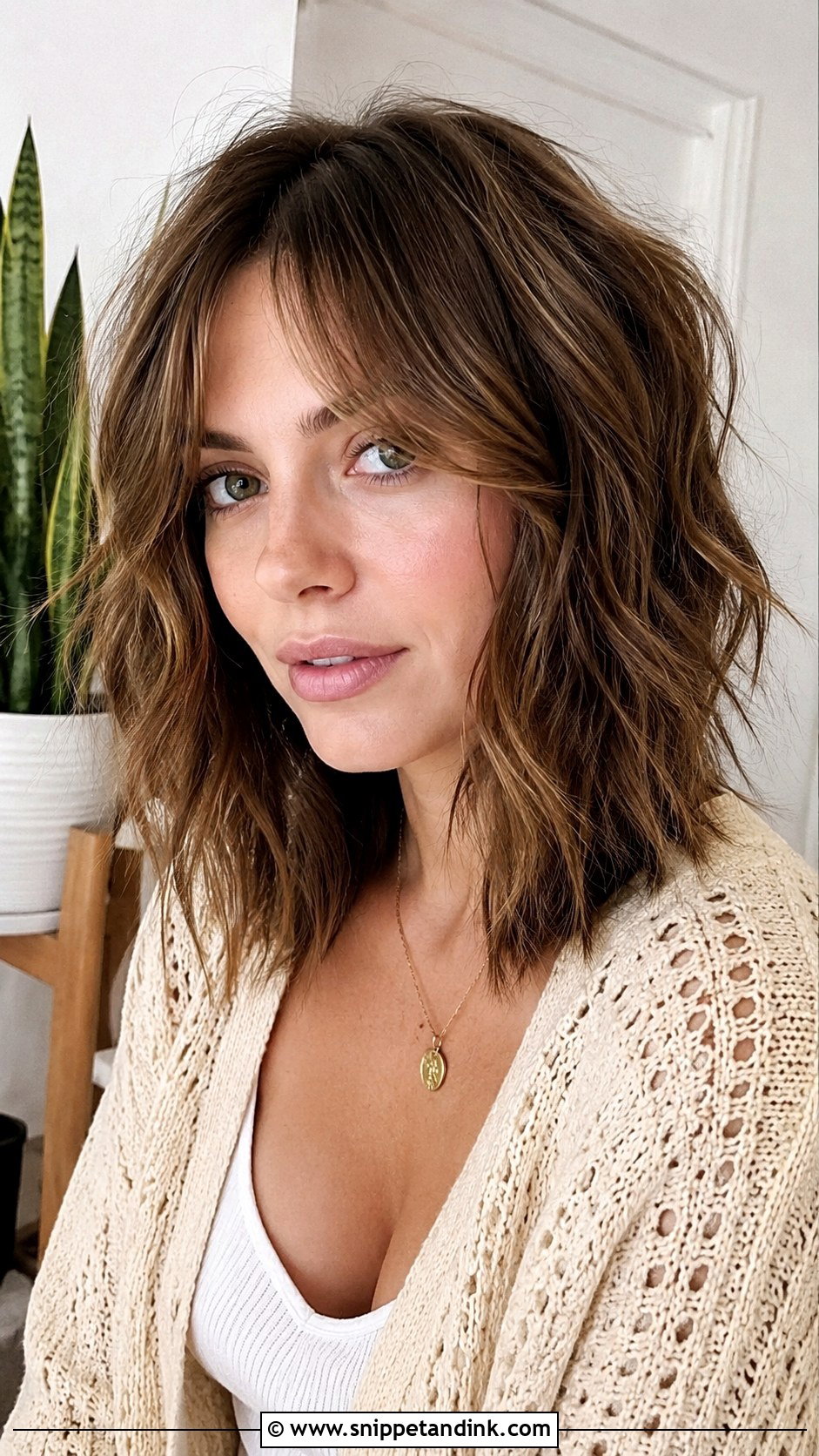 Short Shag With Curtain Bangs - Snippet and Ink - 20 Engagement Hairstyles for Short Hair