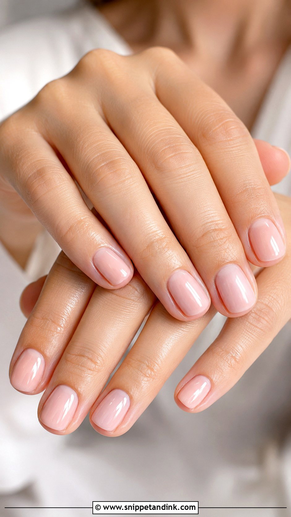 Short Sheer Pink Wedding Nails - Snippet and Ink - 20 Short Simple Wedding Nails for Bride