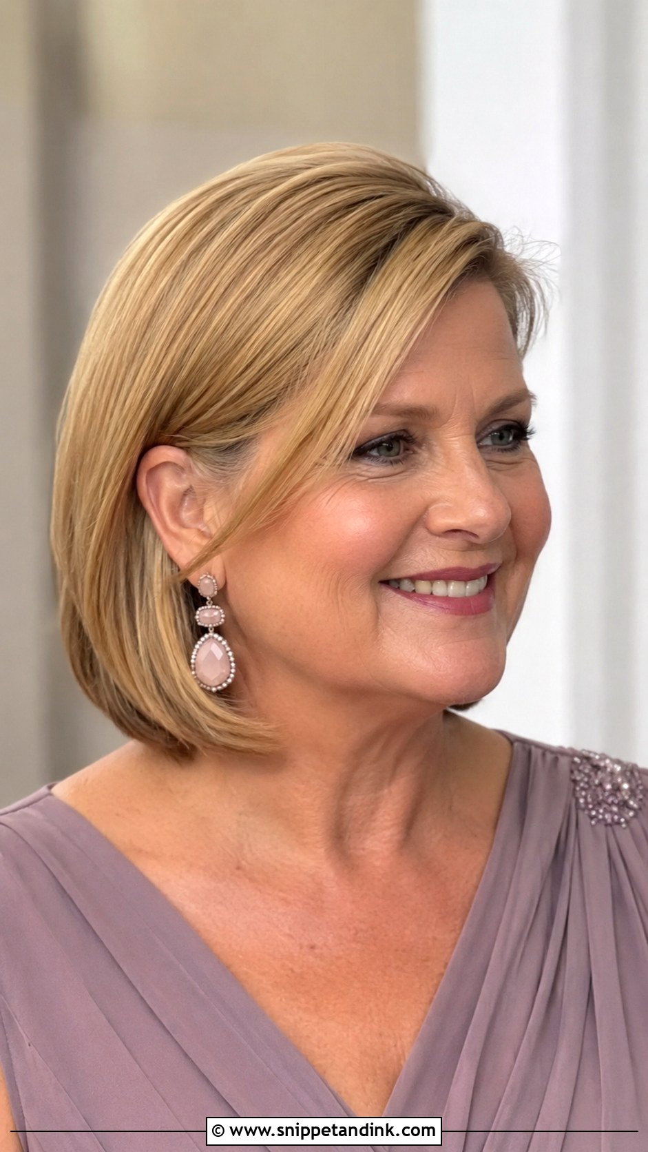 Short Side Part Bob For Mother Of Groom - Snippet and Ink - 15 Mother of Groom Hairstyles for Short Hair