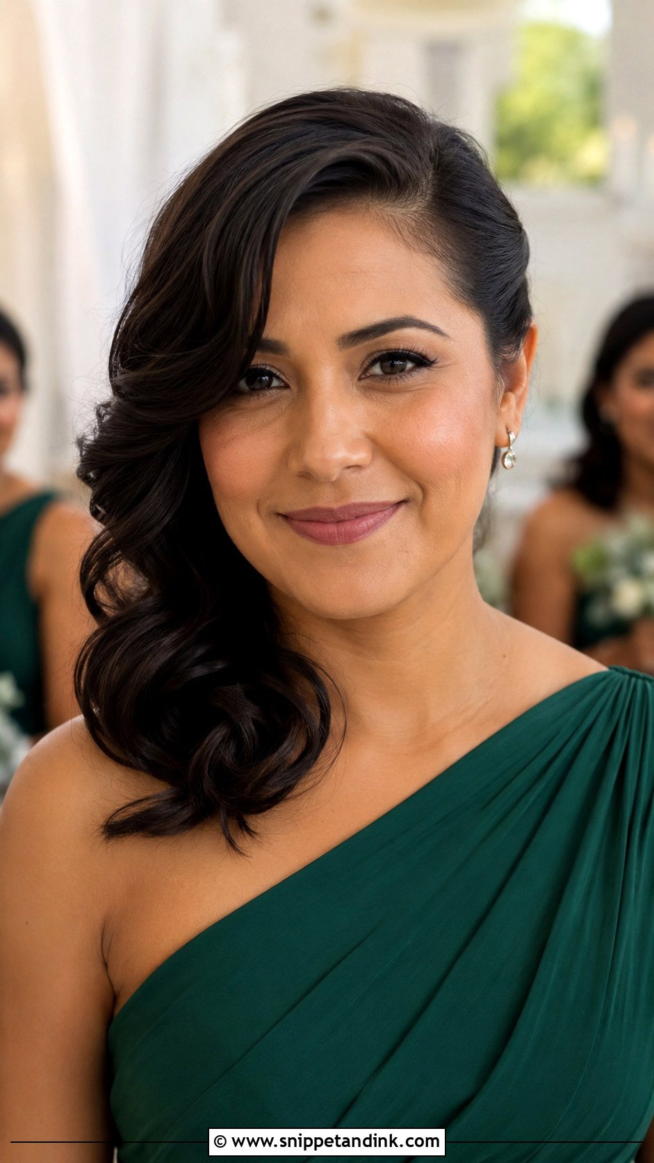 Short Side Swept Hair For Bridesmaids - Snippet and Ink - 20 Short Wedding Hairstyles for Bridesmaids
