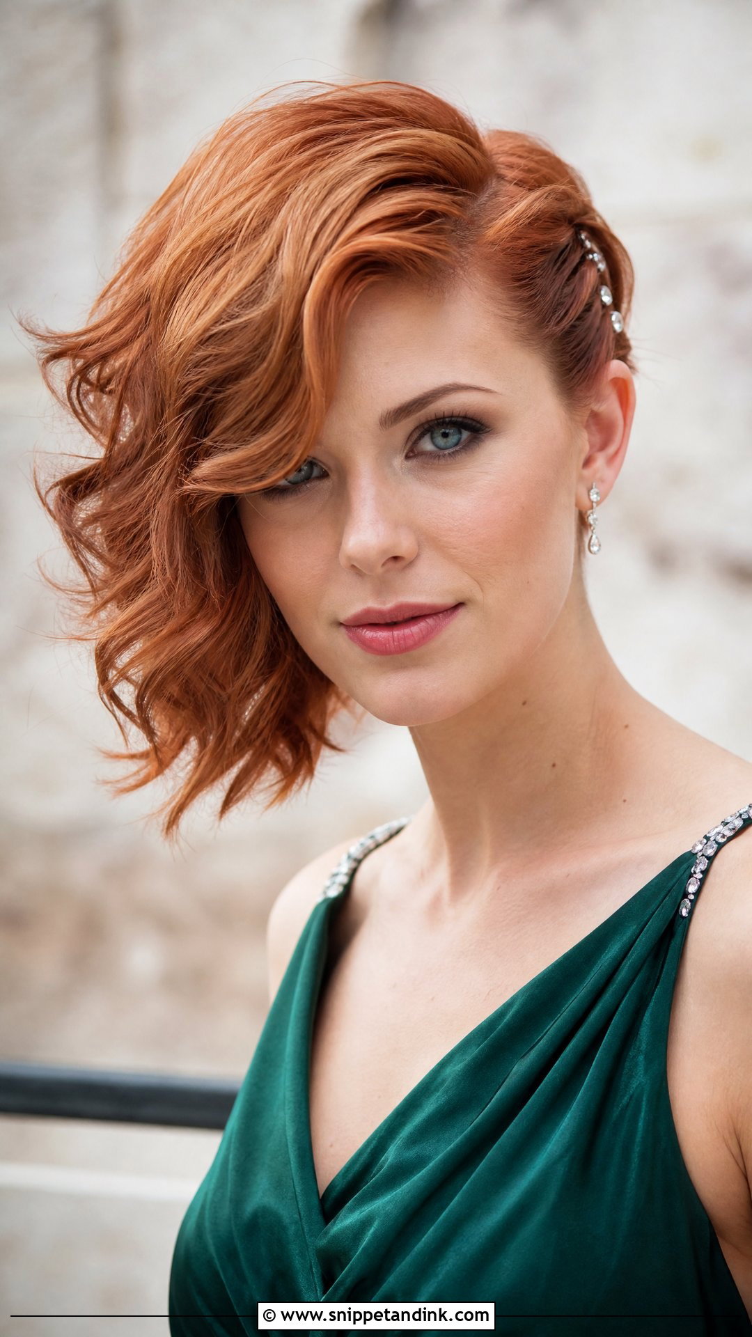 Short Side Swept Hair For Wedding - Snippet and Ink - 20 Short Hair Styles for a Wedding