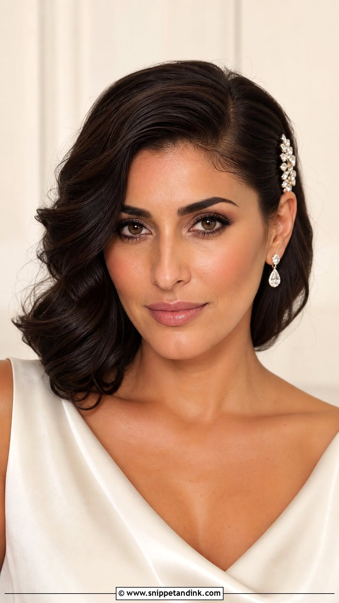 Short Side Swept Wedding Hair - Snippet and Ink - 15 Easy Wedding Hairstyles Do It Yourself Short