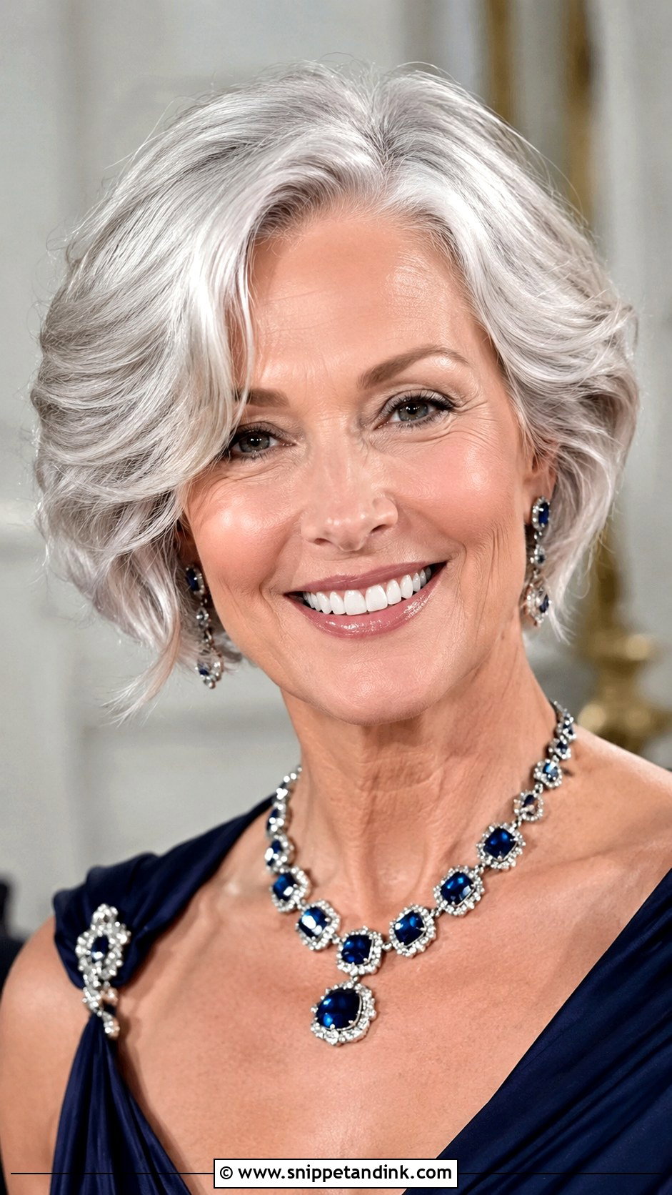 Short Silver Hair Styled Elegantly - Snippet and Ink - 25 Mother of the Bride Short Hair Ideas