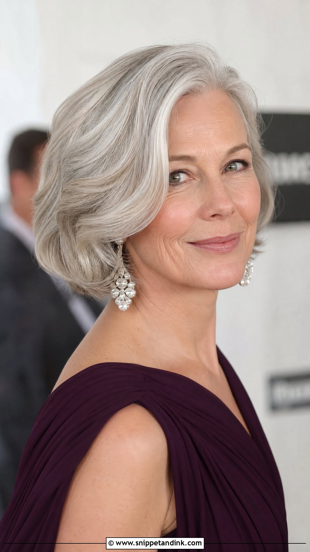Short Silver Hair Styled Elegantly - Snippet and Ink - 20 Mother of the Groom Short Hairstyles