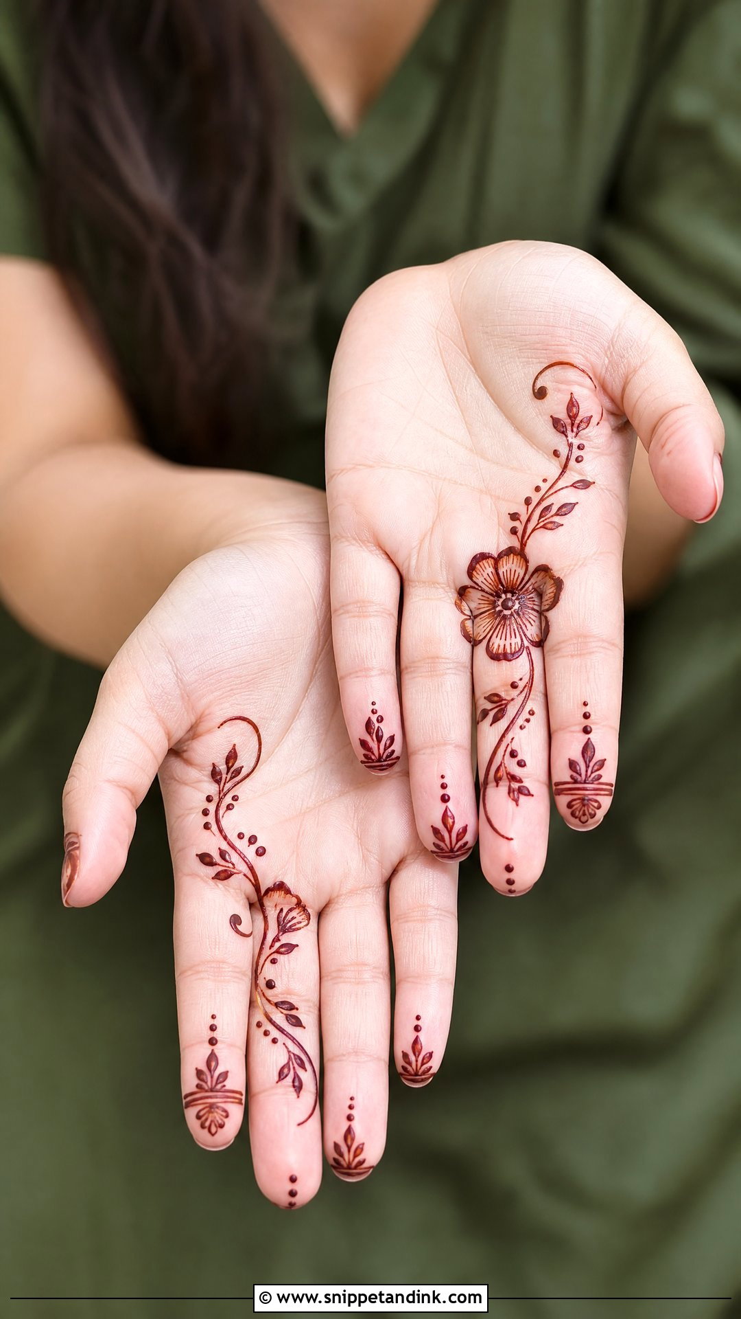 Short Simple Mehndi Design - Snippet and Ink - 35 Short Mehndi Design Ideas