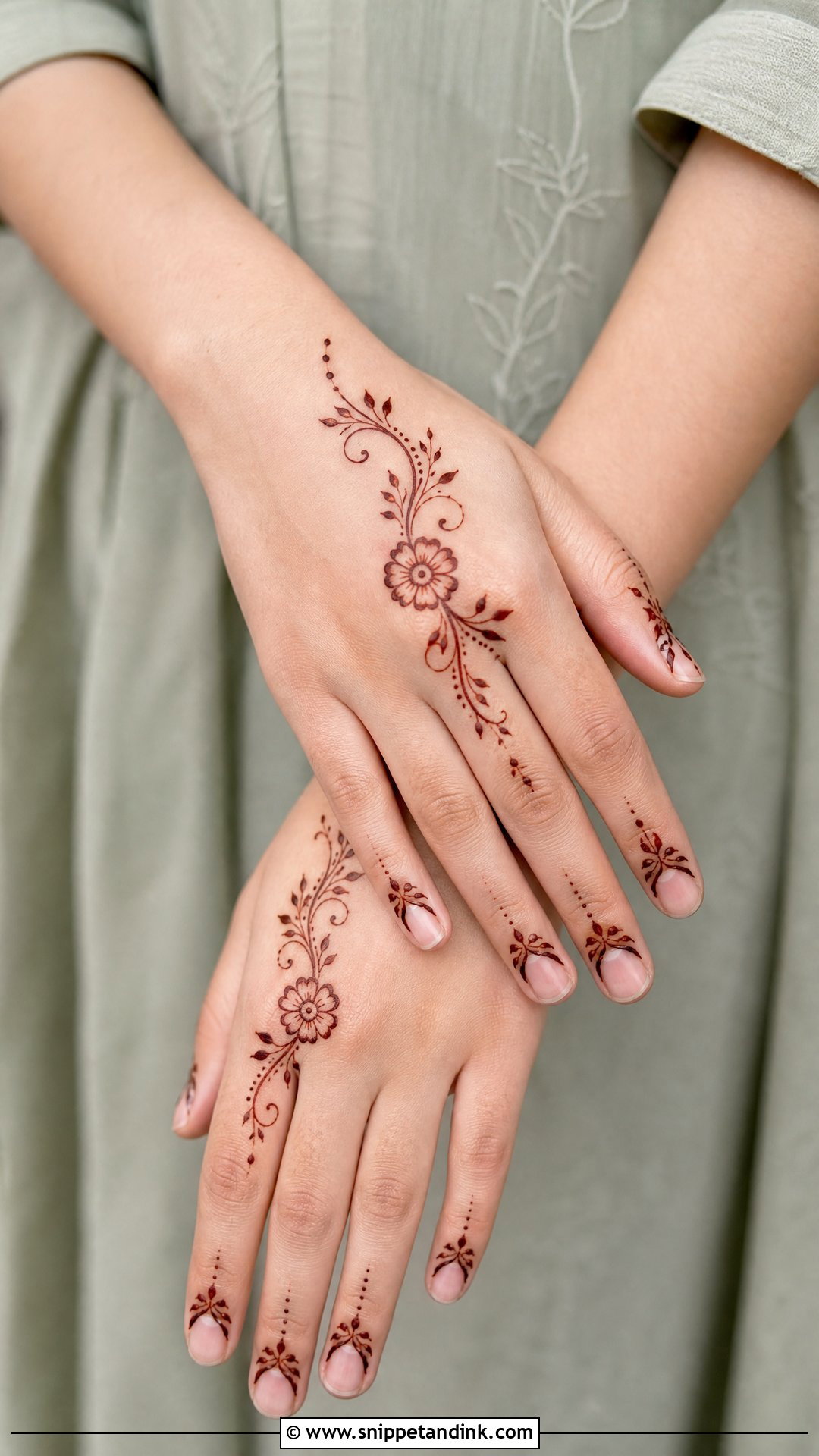 Short Simple Mehndi Design - Snippet and Ink - 30 Short Mehndi Designs