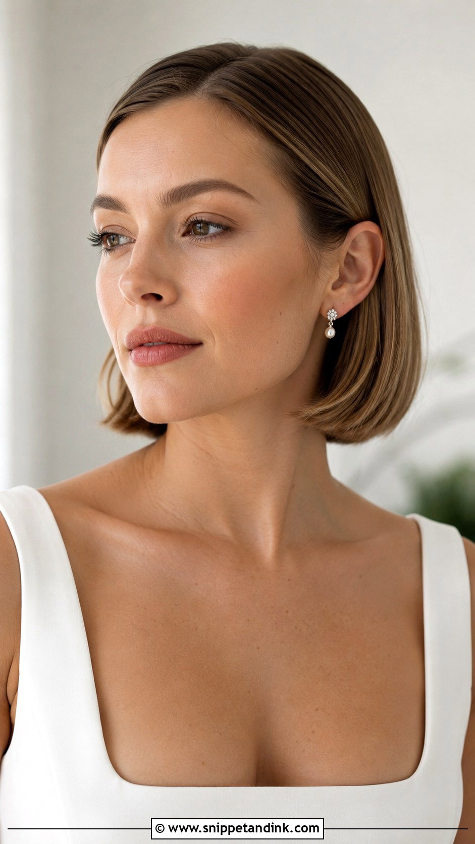 Short Sleek Bob For Brides - Snippet and Ink - 15 Short Hair Styles for Brides