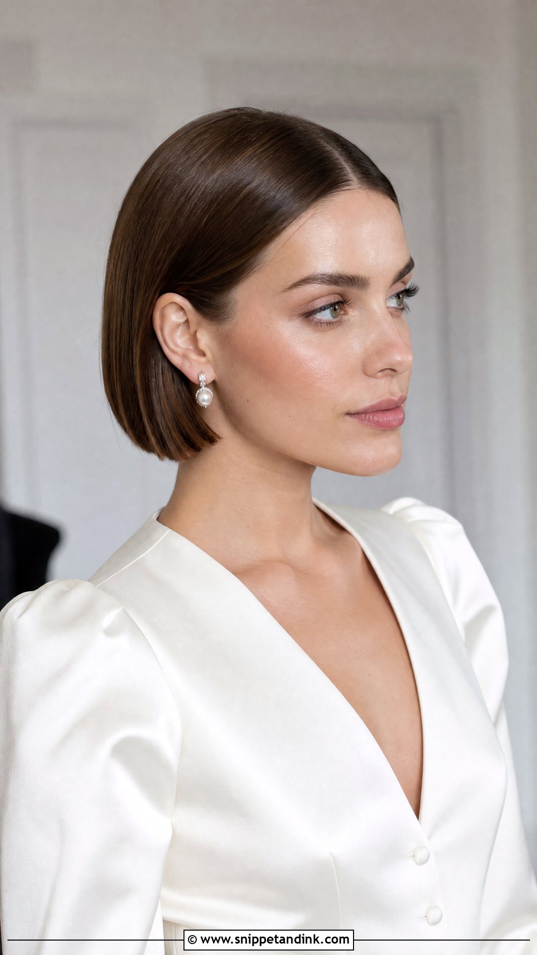 Short Sleek Bob For Wedding - Snippet and Ink - 20 Short Hair Styles for a Wedding