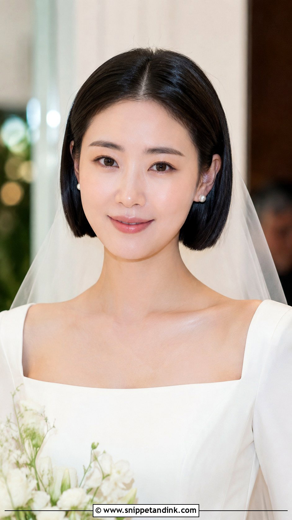 Short Sleek Bob For Wedding - Snippet and Ink - 15 Short Hair Designs for Wedding Ideas