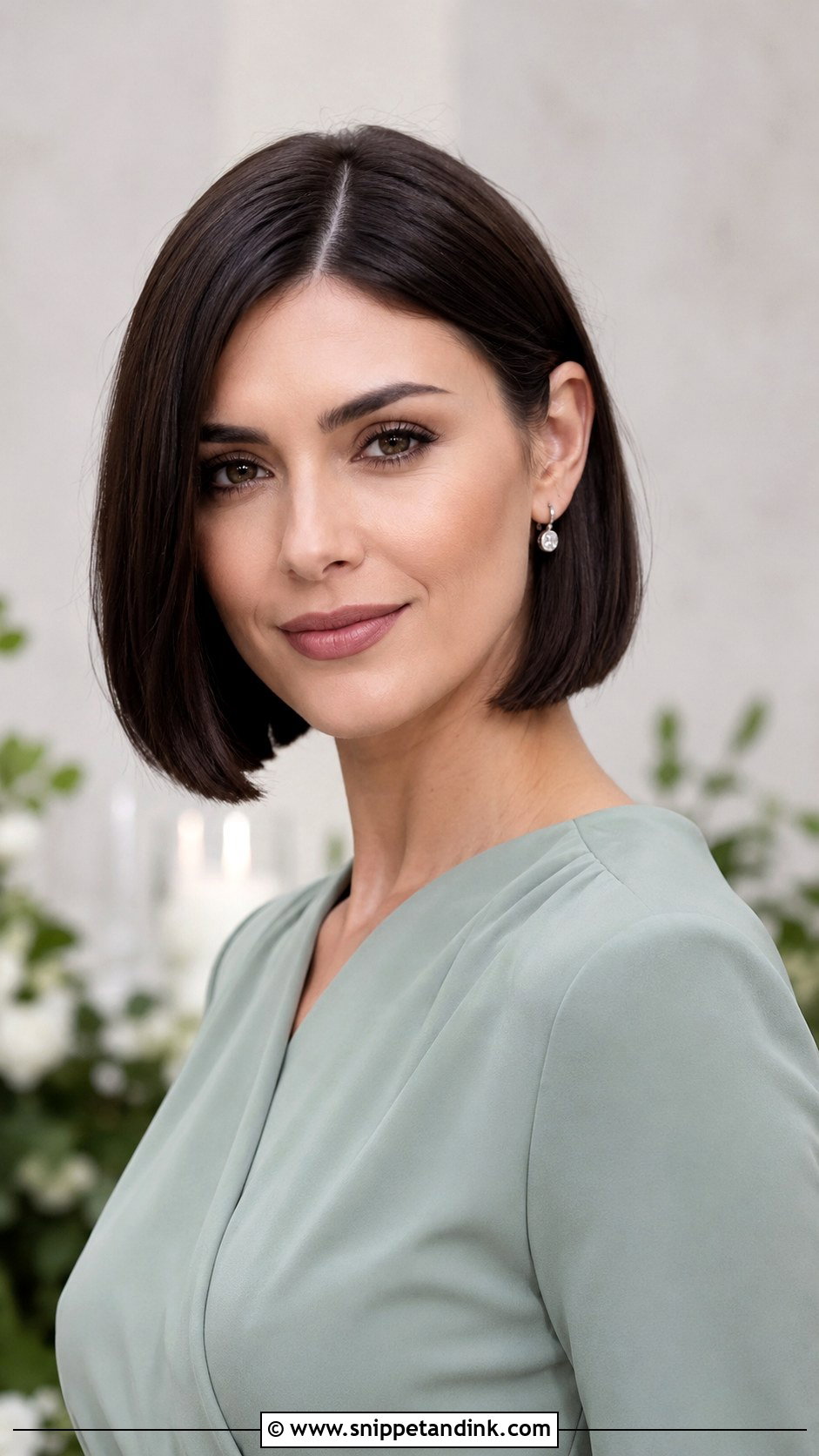 Short Sleek Bob Wedding Guest - Snippet and Ink - 15 Short Hairdos for Wedding Guest