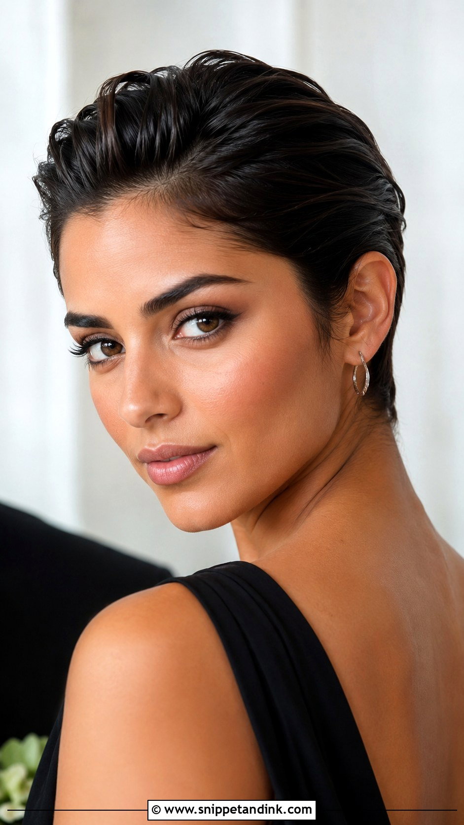 Short Slicked Back Bridesmaid Hairstyle - Snippet and Ink - 20 Bridesmaid Hairstyle Shorthair Ideas