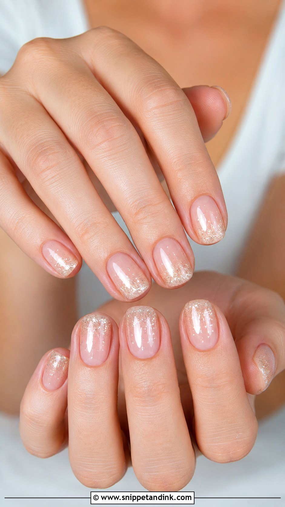 Short Soft Glitter Wedding Nails - Snippet and Ink - 20 Short Simple Wedding Nails for Bride