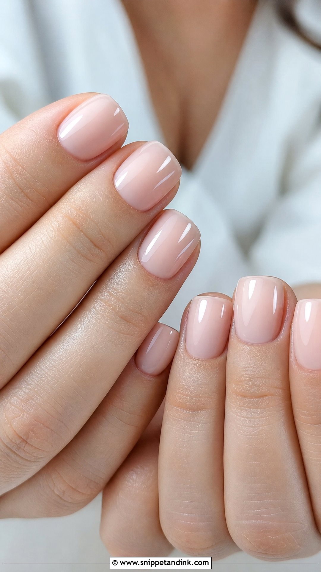 Short Square Bridal Nails - Snippet and Ink - 35 Bridal Nails Designs