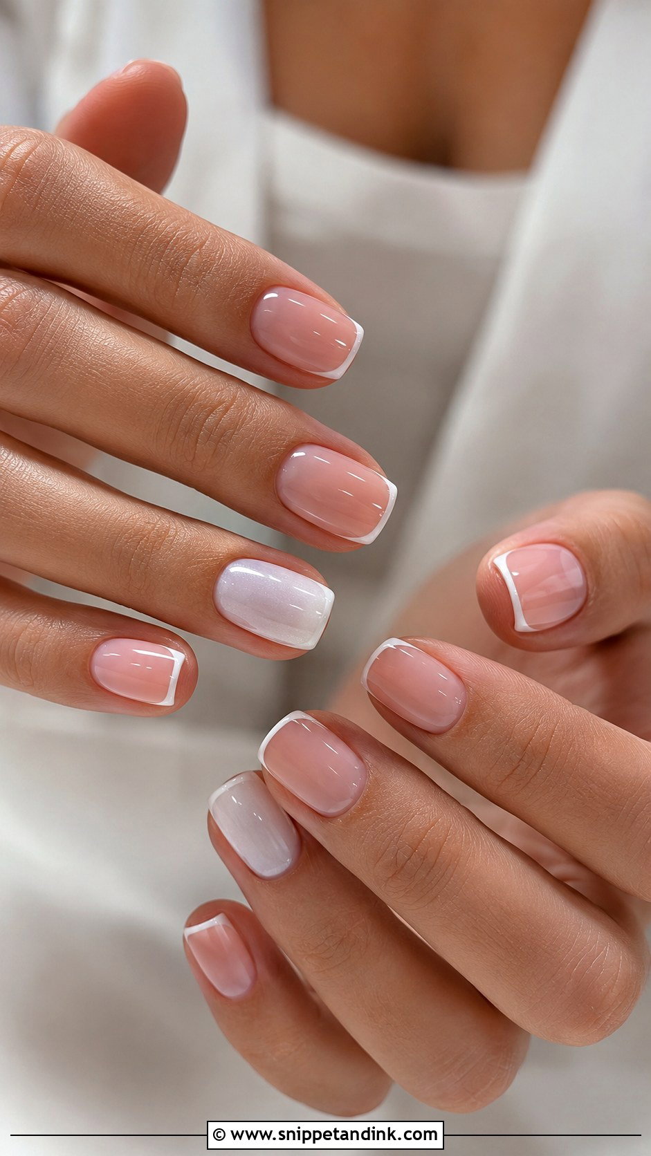 Short Square Bride Nail Extension - Snippet and Ink - 20 Nail Extension for Bride Ideas