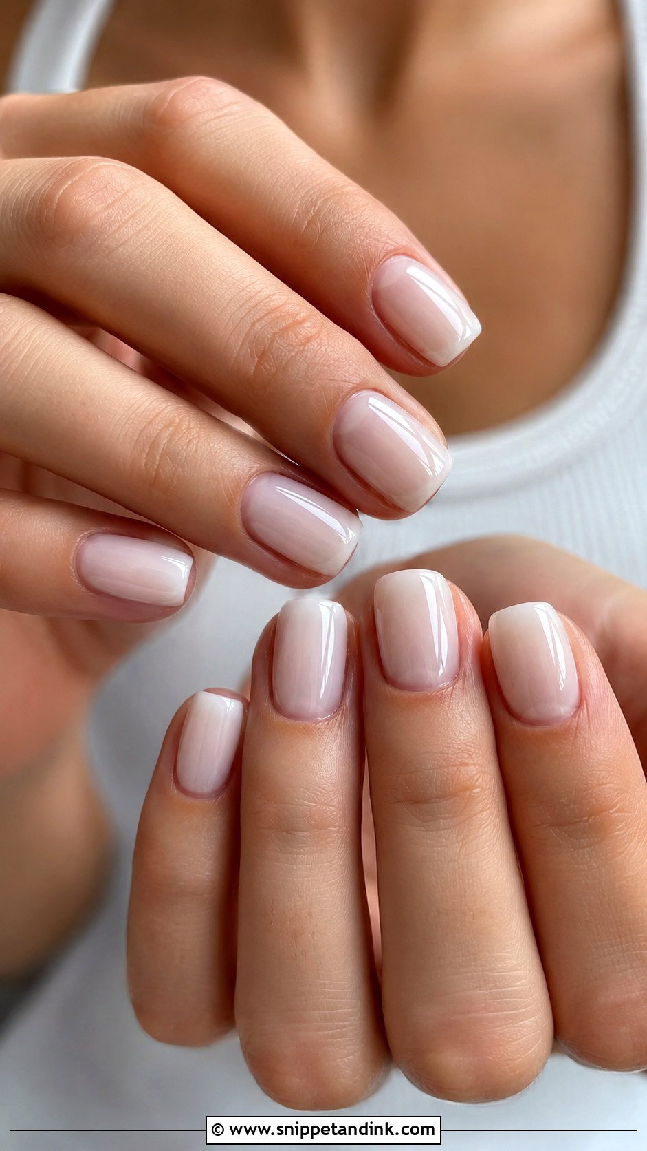 Short Square Engagement Bride Nails - Snippet and Ink - 20 Nails for Engagement Bride