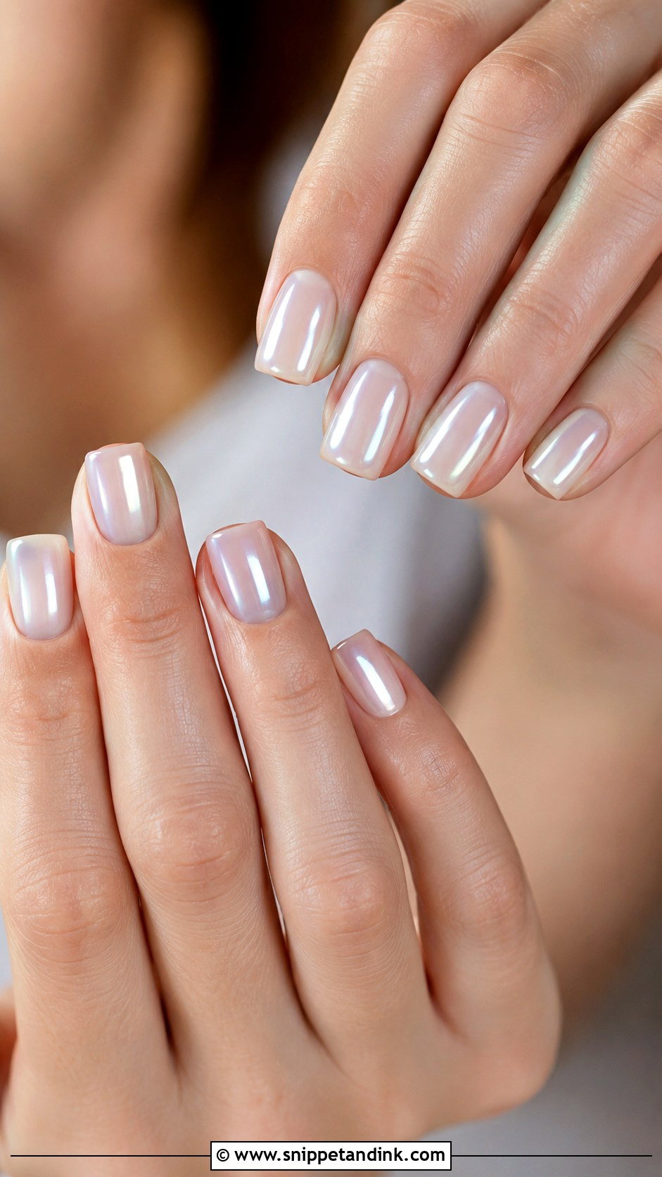 Short Square Glazed Wedding Nails - Snippet and Ink - 20 Short Square Wedding Nails