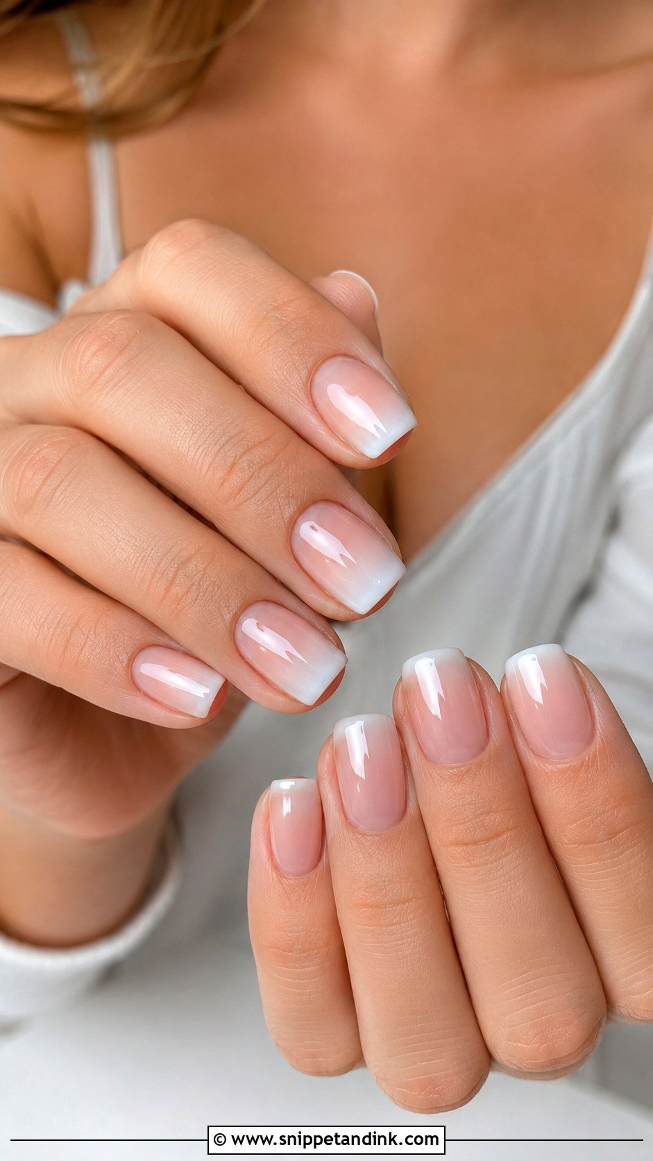 Short Square Ombre Wedding Nails - Snippet and Ink - 20 Short Square Wedding Nails