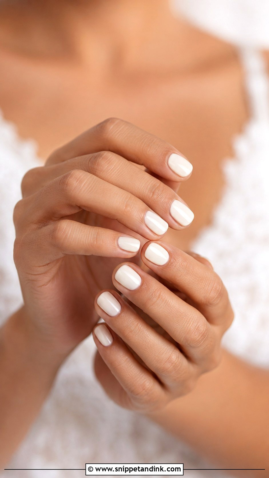 Short Squoval Wedding Nails - Snippet and Ink - 30 Short Wedding Nails
