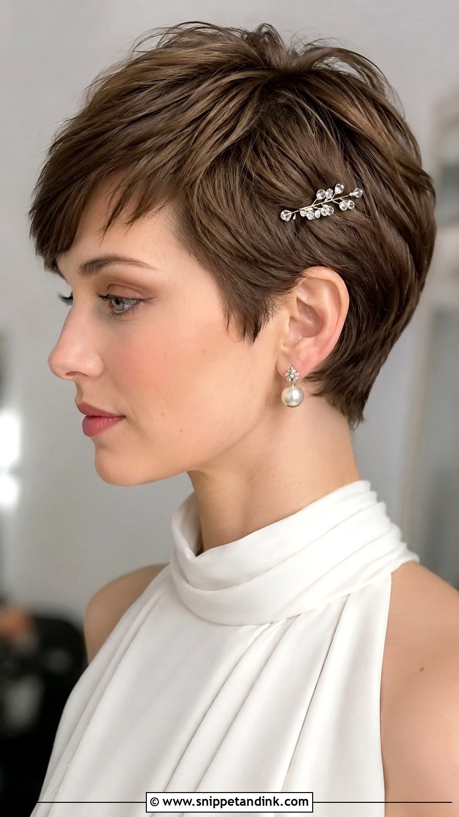 Short Straight Pixie Wedding Hair - Snippet and Ink - 15 Short Straight Hairstyles for Wedding
