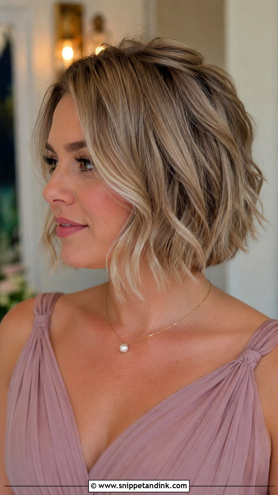 Short Textured Bob Bridesmaid Hairstyle - Snippet and Ink - 20 Short Hair Wedding Hairstyles Bridesmaid