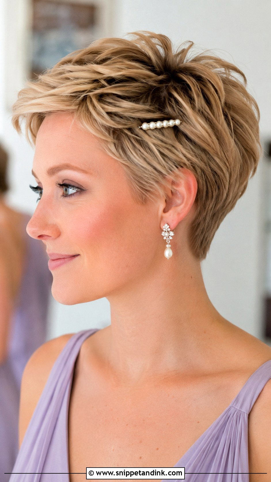 Short Textured Pixie Bridesmaid Hair - Snippet and Ink - 20 Bridesmaid Hair Short Length Ideas