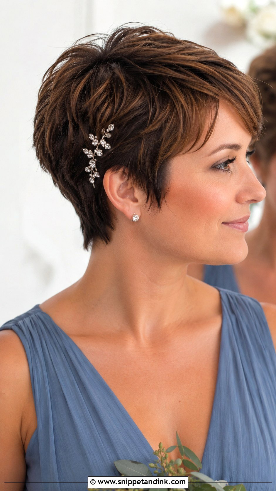 Short Textured Pixie Bridesmaid Hairstyle - Snippet and Ink - 20 Short Hairstyles for Wedding Bridesmaid